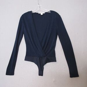 Diane Von Furstenberg Navy Bodysuit